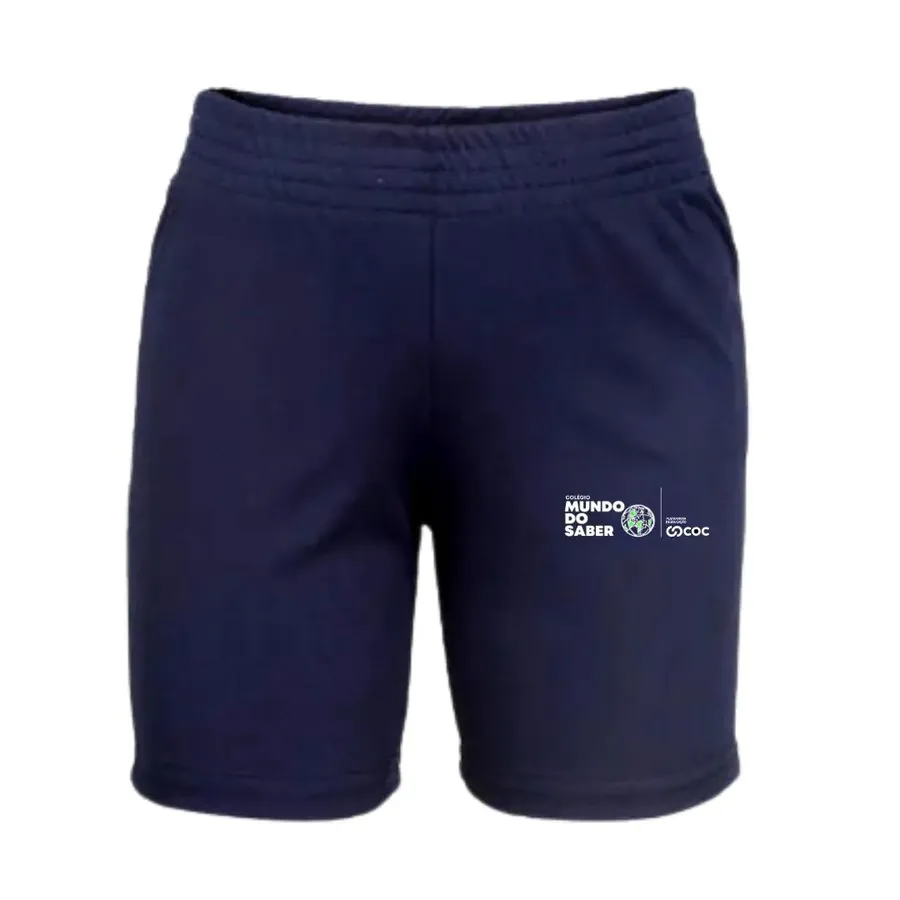Bermuda Masculina Helanca Sem Bolso Uniforme Mundo COC