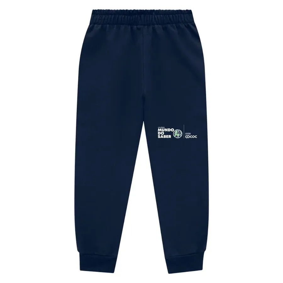 Calça Unissex Moletom Uniforme Mundo COC