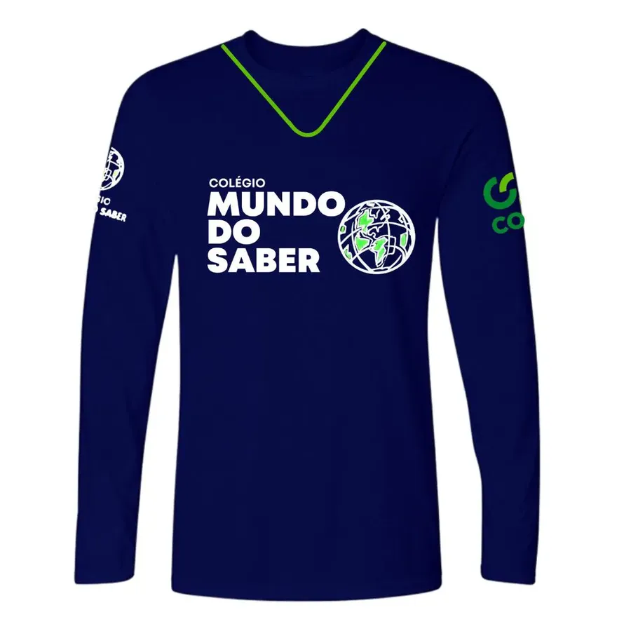 Camiseta Ensino Fundamental Manga Longa – 1º ao 9º Ano
