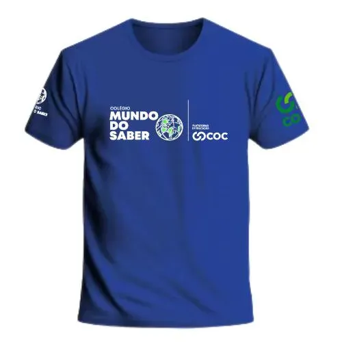 Camiseta Mundo do Saber Exclusiva Ensino Médio Azul Bic