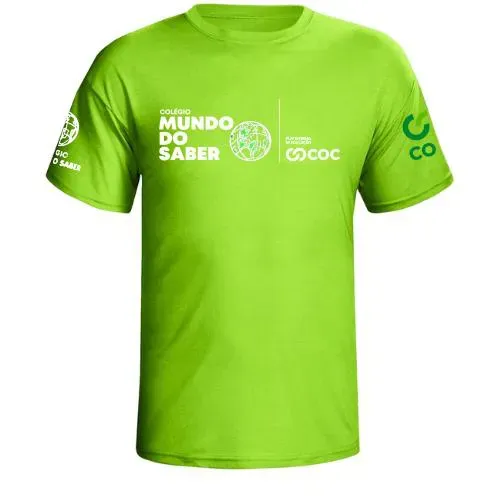 Camiseta Vem Pro Mundo Ensino Médio Verde Limão