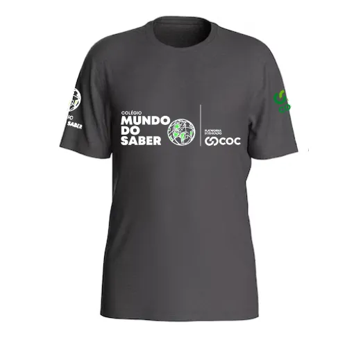 Camiseta Vem Pro Mundo Exclusiva Ensino Médio Grafite