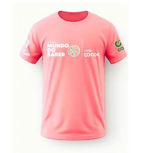Camiseta Vem Pro Mundo Exclusiva Ensino Médio Salmão
